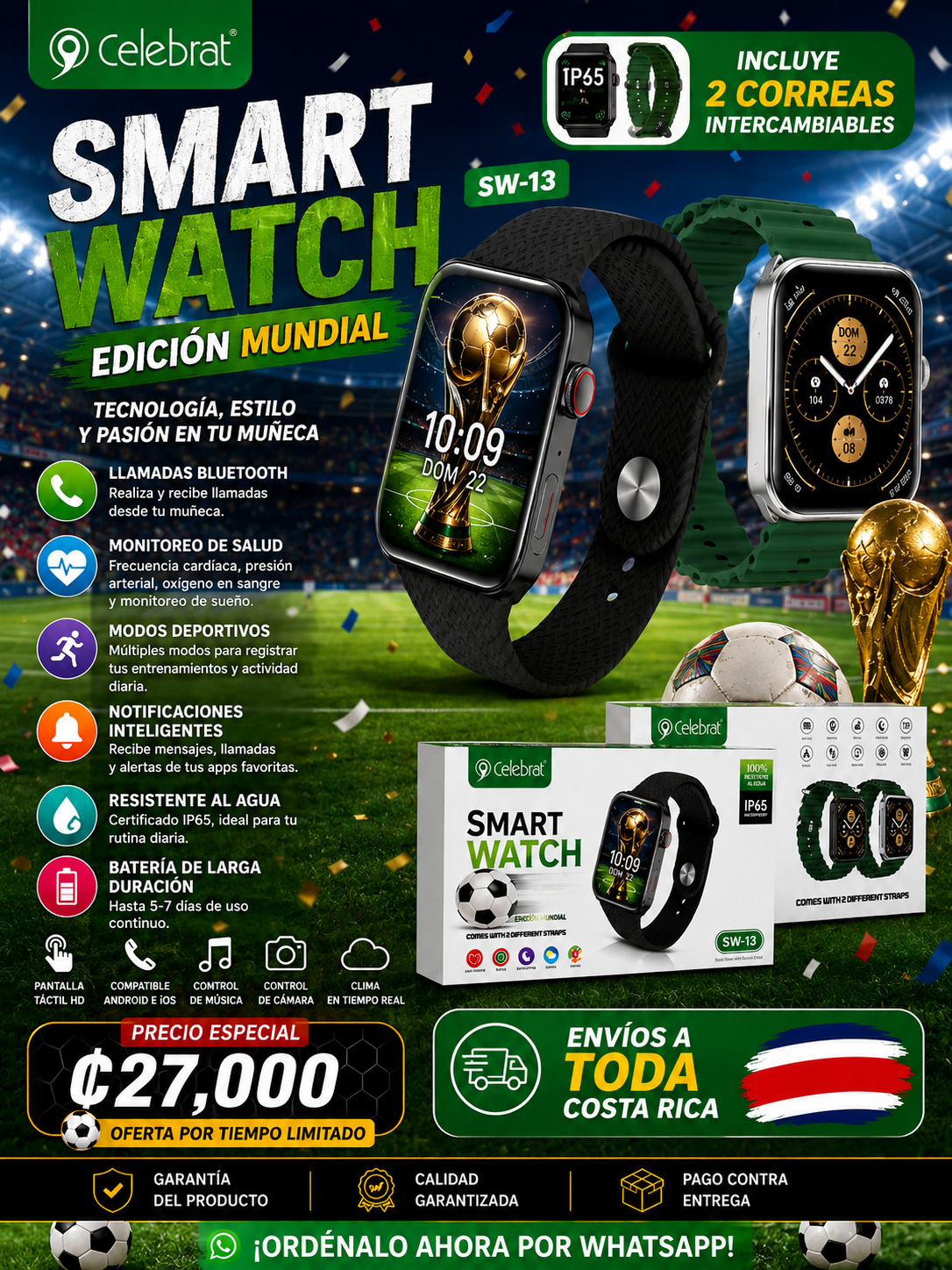 El campeón en tecnología, estilo y bienestar con el Celebrat SW-13