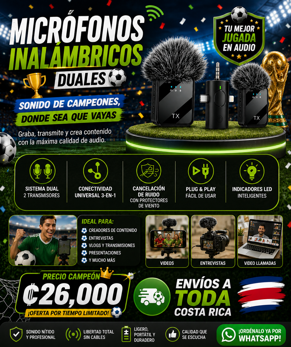 ⚽ El Micrófono de los Verdaderos Campeones