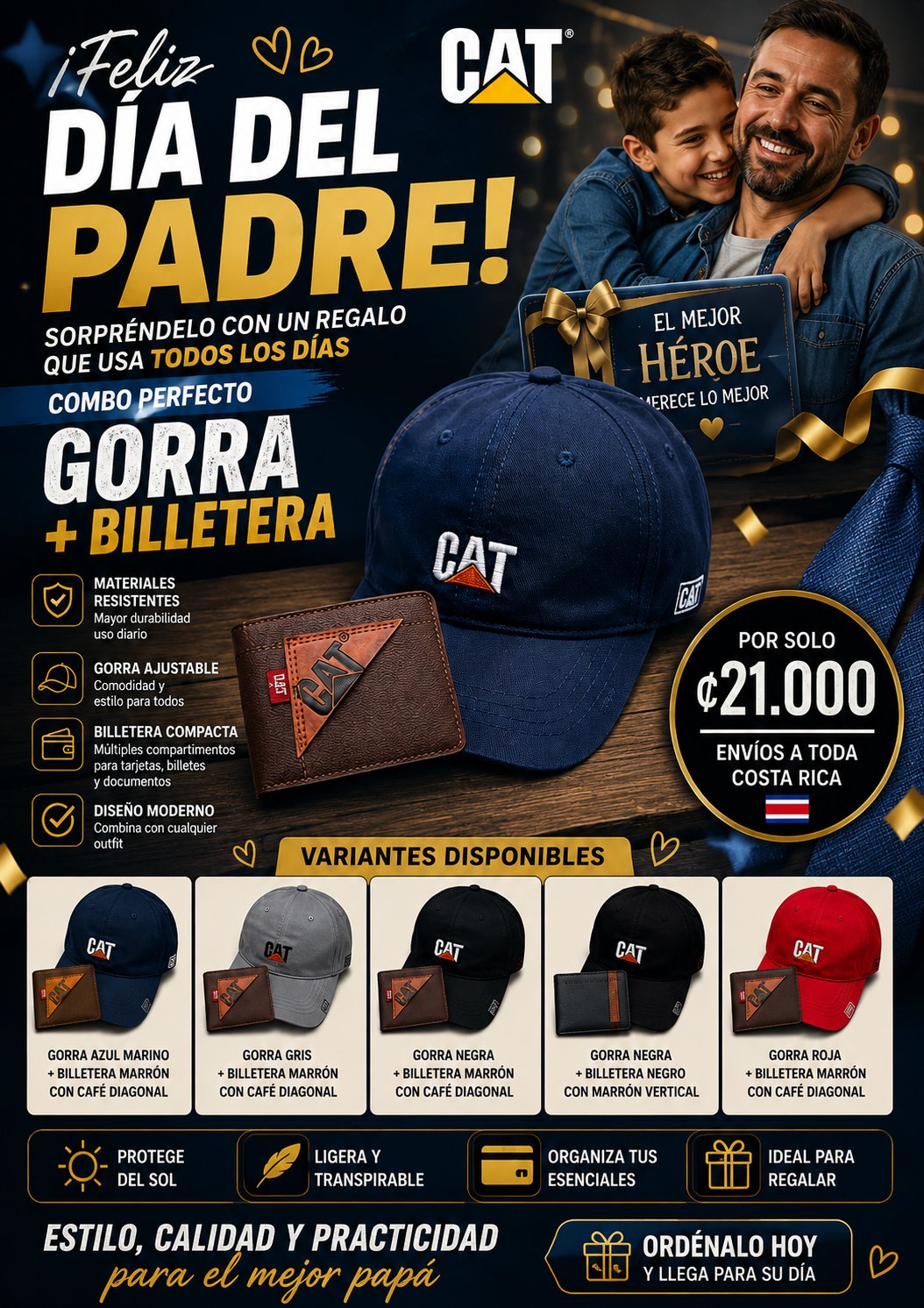 🧢 El Combo CAT que Hará Sonreír a Papá en su Día