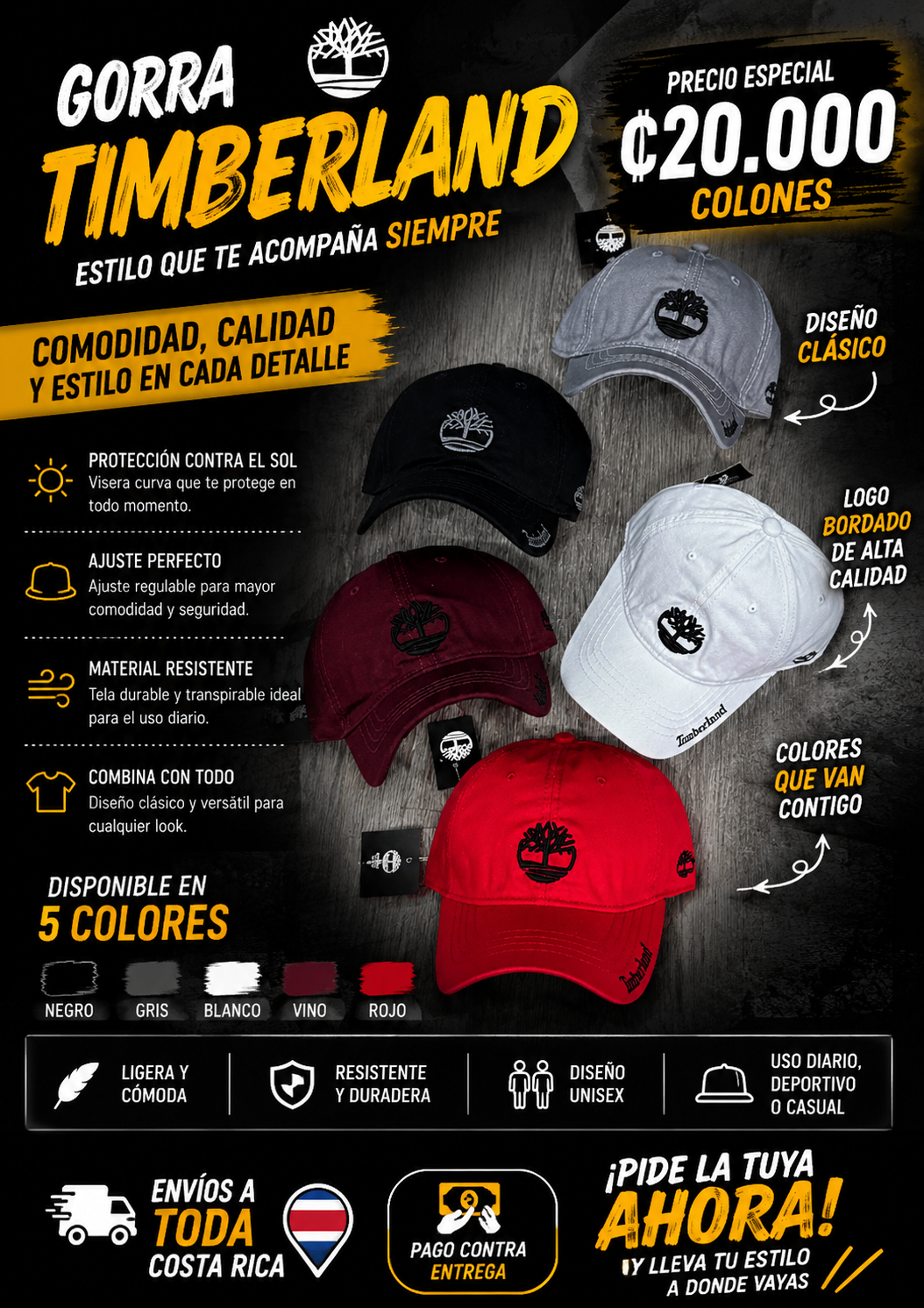 Elegancia casual, ajuste perfecto y el toque de estilo que tu outfit necesita.