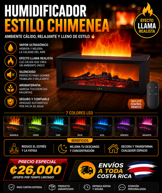Humificador Estilo Chimenea
