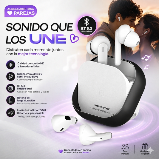 El sonido perfecto para compartir momentos - AUDIFONOS CON 2 PARES i350